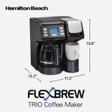 Hamilton Beach FlexBrew Trio 12 Cup Black Coffee Maker 49902G 650183