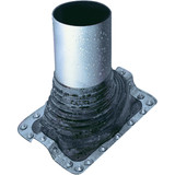 Oatey Master Flash 3 In. x 6 In. Aluminum w/EPDM Rubber Roof Pipe Flashing 14053