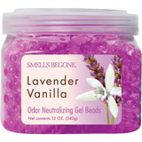 Smells Begone 12 Oz. Gel Beads Lavender Vanilla Odor Neutralizer 52612