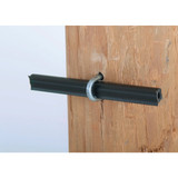 Dare Tube Black Polyethylene Electric Fence Insulator (50-Pack) 1718