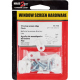 Prime-Line White Turn Button Screen Clip (12-Pack)