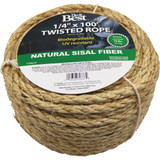Do it Best 1/4 In. x 100 Ft. Natural Twisted Sisal Fiber Packaged Rope 739623