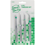 Smart Savers Assorted Style Tweezer Set (4-Piece) HW077 Pack of 12