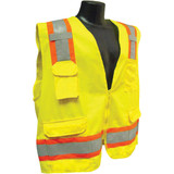 Radians Rad Wear ANSI Class 2 Hi Vis Green Safety Vest, 2XL SV6G2X
