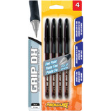 ProMarx Grip DX Fine Point Black Ballpoint Pen (4-Pack) Pack of 12