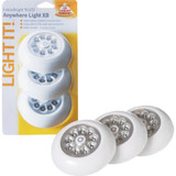 Light It 9-Bulb White LED Battery Tap Light (3-Pack) 30016-308
