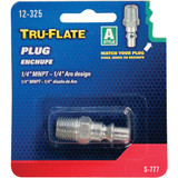 Tru-Flate ARO 1/4 In. MNPT A-Style Steel Plug