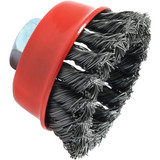 Forney 2-3/4 In. Knotted .020 In. Angle Grinder Wire Brush 72757