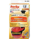 Korky 1.6 and 1.28 GPF Adjustable Flush Valve Kit
