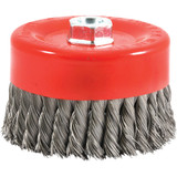 Forney 6 In. Knotted .020 In. Angle Grinder Wire Brush 72756