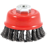 Forney 2-3/4 In. Knotted .020 In. Angle Grinder Wire Brush 72782