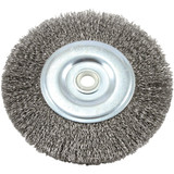Forney 6 In. Crimped, Coarse .012 In. Bench Grinder Wire Wheel 72745