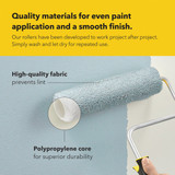 Purdy White Dove 4 In. x 3-8 In. Woven Fabric Roller Cover 140786104 783136