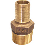 Merrill 1 In. MIP x 1-1/4 In. Insert Red Brass Hose Barb Reducing Adapter