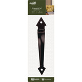 National 8-3/4 In. Black Ornamental Door Pull