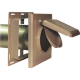 No-Pest 4 In. Tan Plastic J-Block Dryer Vent Hood NPJT