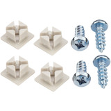 Custom Accessories White License Plate Fasteners 93322