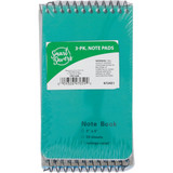 Smart Savers 3 In. x 5 In. White 50-Sheet Top Spiral Bound Note Pad (3-Pack)