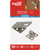 National Hardware 2-1/2 In. Galvanized Non-Swivel Safety Hasp