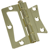 National 3 In. Brass Surface-Mounted Door Hinge (2-Count) N244780