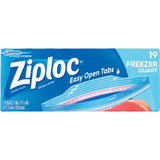 Ziploc 1 Qt. Double Zipper Freezer Bag (19-Count) 00388