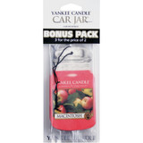 Yankee Candle Car Jar Classic Car Air Freshener, MacIntosh (Bonus 3-Pack)