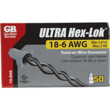 Gardner Bender Hex-Lok Gray 14 AWG to 6 AWG Wire Connector (50-Pack)