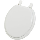 Home Impressions Round Closed Front White Wood Toilet Seat WMS-17-R1 Pack of 6