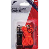 Franklin Black Plastic Whistle with Lanyard 3134