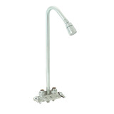 B & K Chrome 2-Handle Knob Utility Shower Faucet 126-015