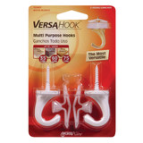 Hillman Anchor Wire Versa Small, 2 Hooks & 2 Anchors White Nylon Swag Hook (2-Pack)
