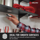 VELCRO Brand 1-7/8 In. White Industrial Strength Hook & Loop Disc (4 Ct.)