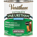 Varathane Semi-Gloss Clear Water Based Exterior Spar Urethane, 1 Qt.