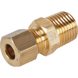 Do it 1/4 In. x 1/4 In. Brass Male Union Compression Adapter 458338
