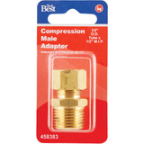 Do it 1/2 In. x 1/2 In. Brass Male Union Compression Adapter