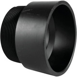 Charlotte Pipe 1-1/2 In. Hub x MPT Male ABS Adapter ABS 00109  0800HA
