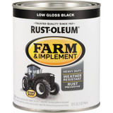 Rust-Oleum 1 Quart Black Low Gloss Farm & Implement Enamel 280107