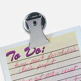 Master Magnetics 1 In. Dia. Chrome Magnetic Note Holder Clip (2-Pack) 07219 352349