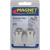Master Magnetics 1 In. Dia. Chrome Magnetic Note Holder Clip (2-Pack) 07219 352349