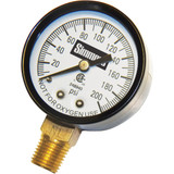 Simmons 1/4 In. MPT Fitting 200 psi Pressure Gauge 1306