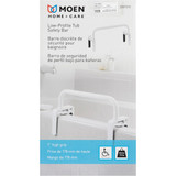 Moen Home Care 7 In. Low Grip Tub Safety Bar, Glacier