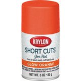 Krylon Short Cuts 3 Oz. High-Gloss Enamel Spray Paint, Glow Orange SCS-050 781759