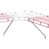 ClosetMaid 12 In. Shelf & Rod Wire Closet Corner Shelf Kit, White 2106600 235385