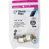 SharkBite 1-2 In. Push-to-Connect Straight Brass Coupling UR008A 461752