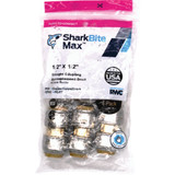 SharkBite 1-2 In. Push-to-Connect Straight Brass Coupling (4-Pack) UR008A4 410769
