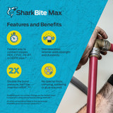 SharkBite 1-2 In. Push-to-Connect Brass End Push Cap UR514A 462001