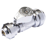 SharkBite 1/2 In. x 1/4 In. (3/8 In. OD) Brass Straight Stop Valve 23049-0000LF