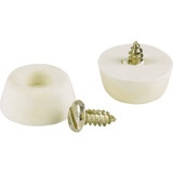 Do it 7/8 In. Round Off-White Furniture Bumpers, (4-Pack) 227277