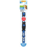 Westminster Pet Ruffin' it Adjustable 10 In. to 16 In. Nylon Bone Print Dog Collar