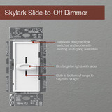 Lutron Skylark Incandescent Light Almond Slide Dimmer Switch NULL 523678